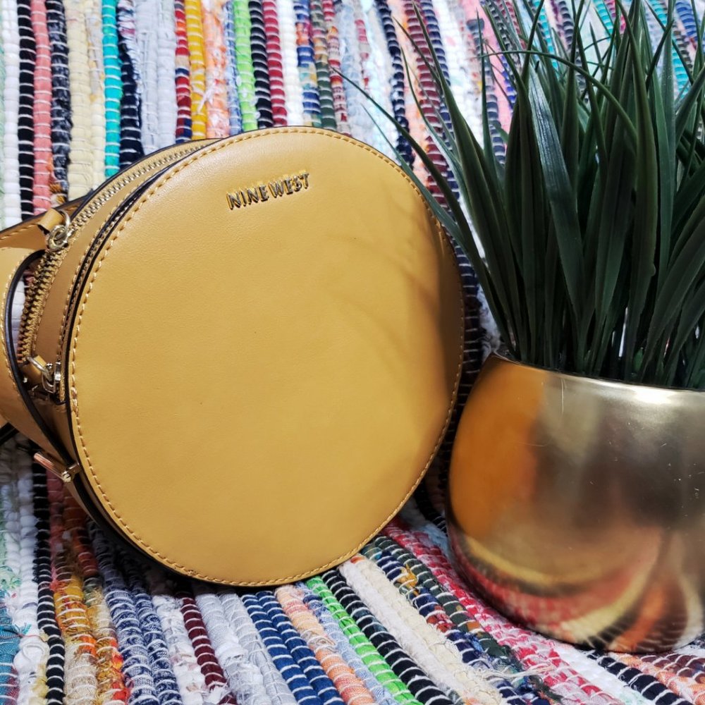 Nine West Yellow Round About Crossbody Bag
